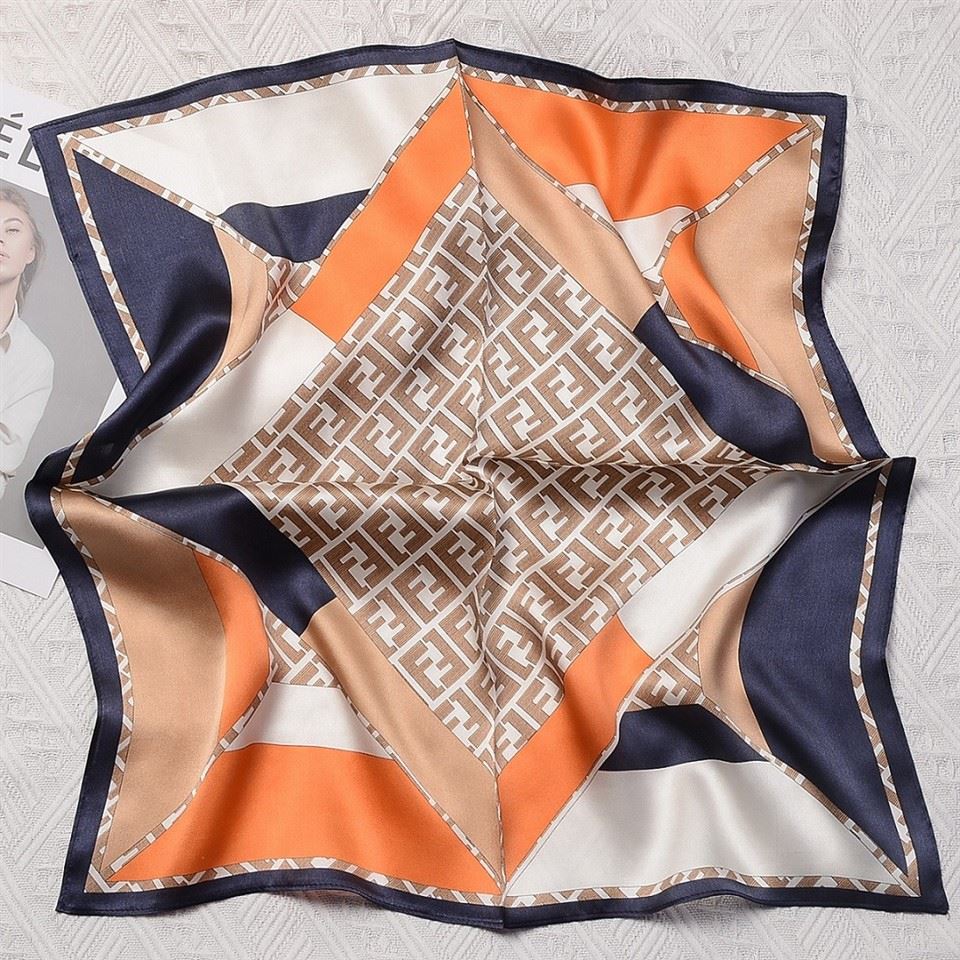 Double-sided Printed Silk Scarf Double-sided Printed Silk Scarf
