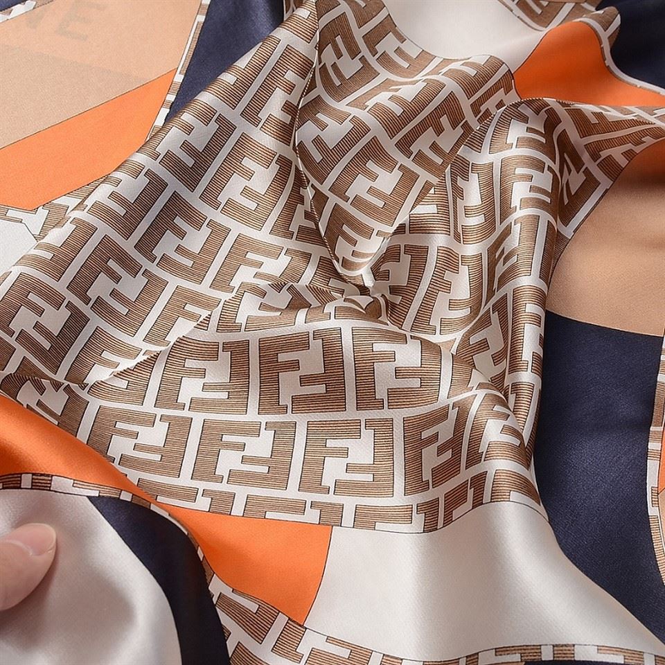 Double-sided Printed Silk Scarf Double-sided Printed Silk Scarf