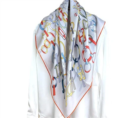 Chain Printed Silk Scarf